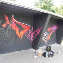 Fight or Die Graffiti Jam SPARK Tuse and Rose in Nowa Sol at 3.06.2017 photo by Konrad Gramont photo no 2 Fight or Die Graffiti Jam SPARK Tuse and Rose in Nowa Sol at 3.06.2017 photo by Konrad Gramont photo no 2