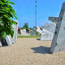 Scianka wspinaczkowa climbing wall Nowa Sol fot. MOSiR Scianka wspinaczkowa climbing wall Nowa Sol fot. MOSiR